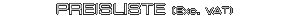 Preisliste 