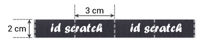 Durchmesser 1 Rolle : 7 cm – Länge 2 m